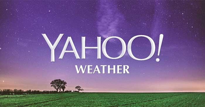 Yahoo Weather là ứng dụng xem thời tiết của Yahoo