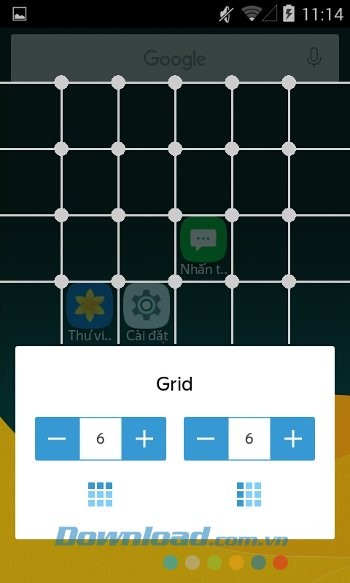 Tùy biến lưới ứng dụng trên Yandex Launcher