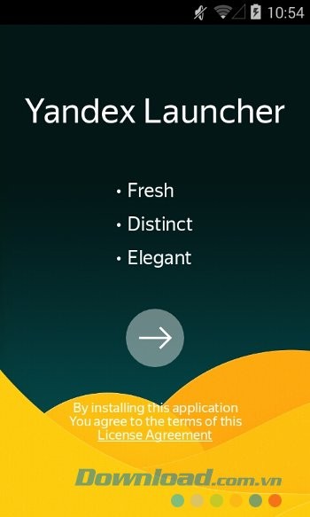 Giao diện Yandex Launcher