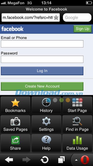 Yandex Opera Mini for iOS
