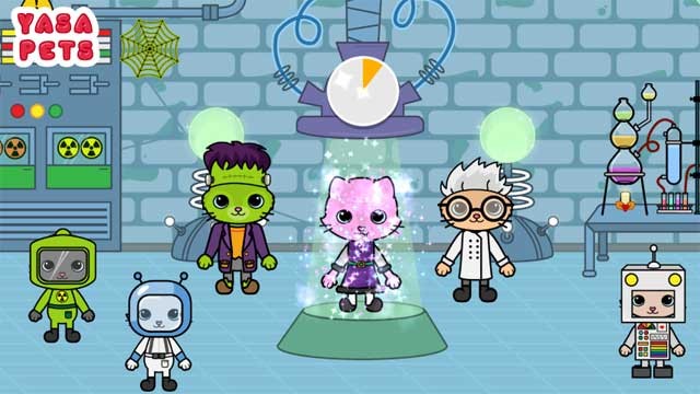 Uống thuốc ma thuật để biến thỏ và mèo con thành những sinh vật kỳ lạ