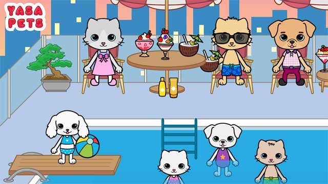 Thư giãn trong hồ bơi trên sân thượng sau một ngày vất vả