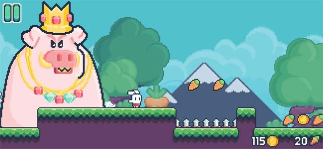 Thu thập cà rốt, chinh phục 50 level thách thức và đánh bại trùm cuối