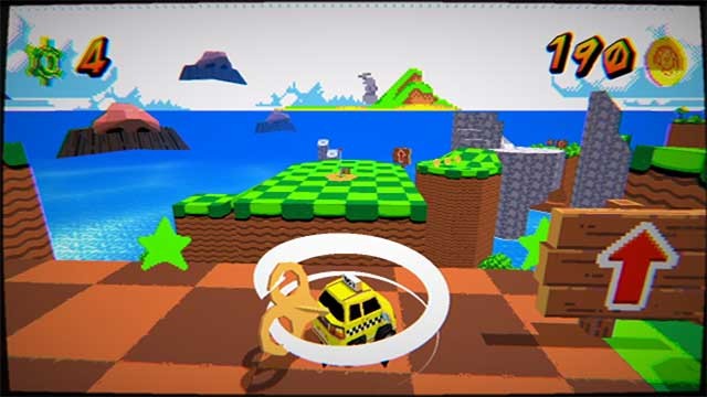 Lái xe qua những địa điểm lập dị như đua xe trên pizza, trên đảo, dưới đáy biển,...