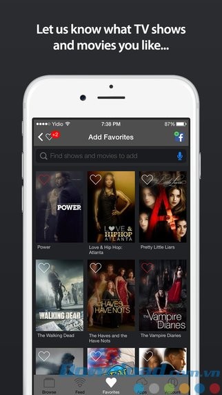Quản lý thể loại giải trí yêu thích