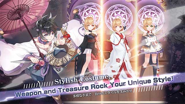 Tùy chỉnh nhân vật với vô số trang phục và vũ khí đa dạng