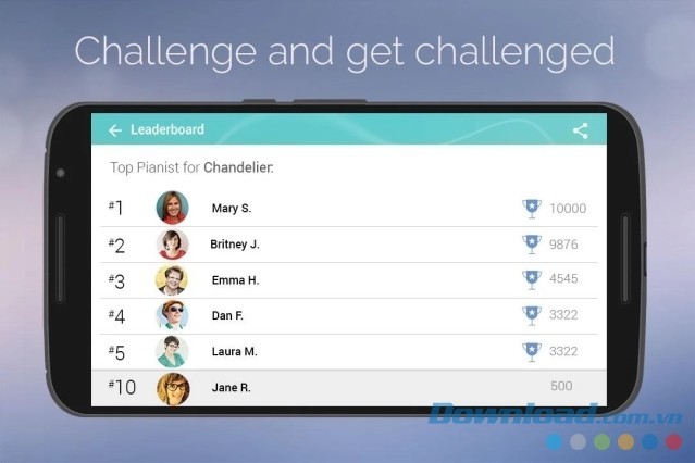 Kêu gọi bạn bè Yokee Piano tham gia các thử thách để tìm ra người chiến thắng