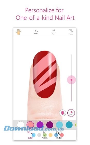 YouCam Nails cung cấp nhiều công cụ chỉnh sửa mạnh mẽ