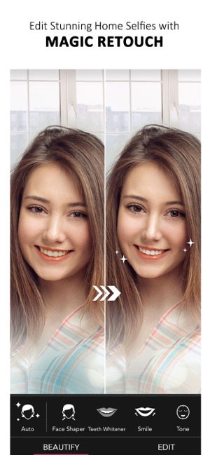 YouCam Perfect là app chụp ảnh selfie hoàn hảo