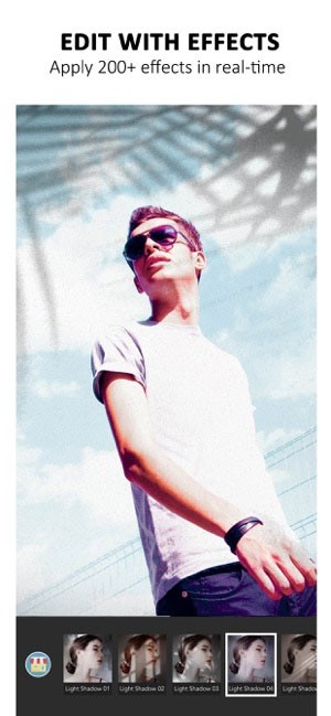 YouCam Perfect cung cấp nhiều hiệu ứng ảnh đẹp