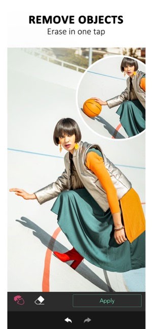 YouCam Perfect giúp xóa đối tượng thừa trên ảnh