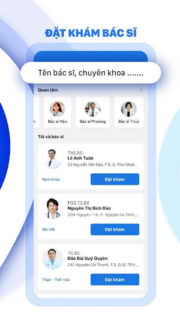 Đặt lịch khám theo bác sĩ