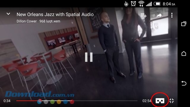 Xem video YouTube 360 độ với Google Cardboard