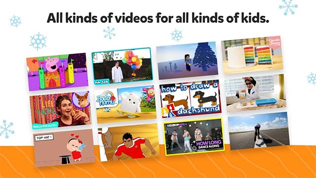 Toàn bộ video được chọn lọc để phù hợp với lứa tuổi trẻ em