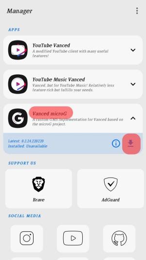 Tải Vanced Manager
