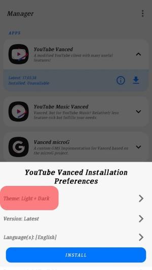 Tải Vanced Manager