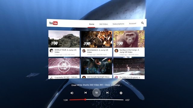 Ứng dụng thực tế ảo YouTube VR