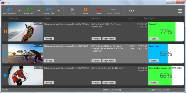 Xem video ngay cả khi đang tải video Youtube trên YTD