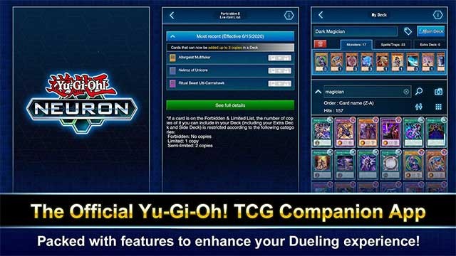 Yu-Gi-Oh! Neuron là app hỗ trợ chính thức cho Yu-Gi-Oh! TCG
