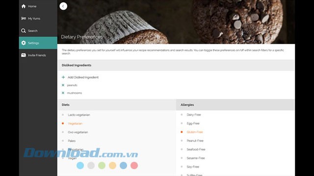 Lựa chọn khẩu vị cá nhân