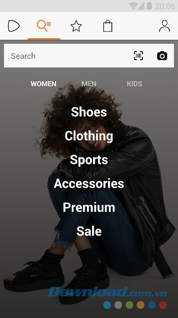 Các mặt hàng thời trang đa dạng