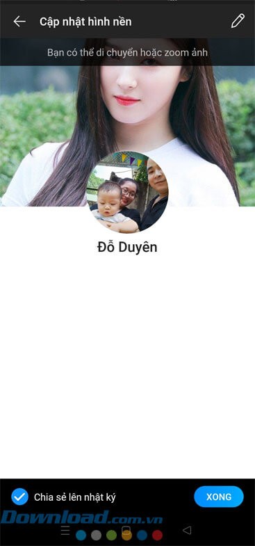 Đổi ảnh bìa Zalo