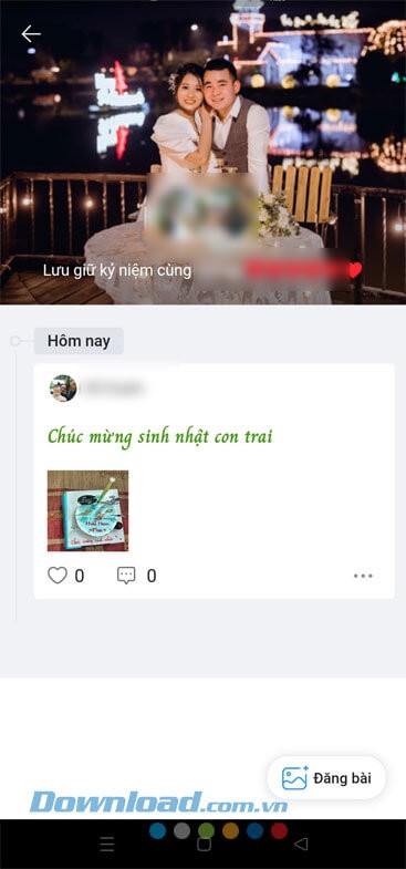 Nhật ký chung với bạn bè