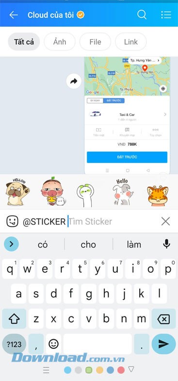 Tìm kiếm nhãn dán