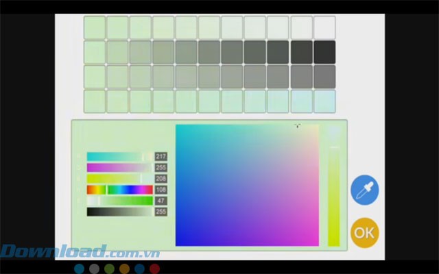 Nhiều lựa chọn màu sắc