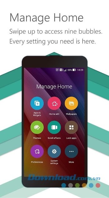 Quản lý ứng dụng hiệu quả với ZenUI Launcher