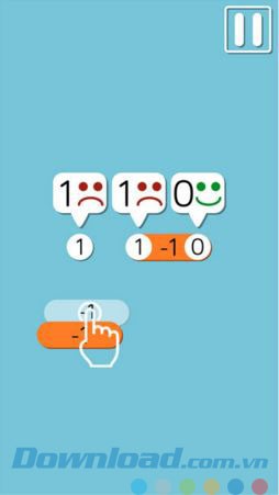 Tạo phép tính có đáp số bằng 0