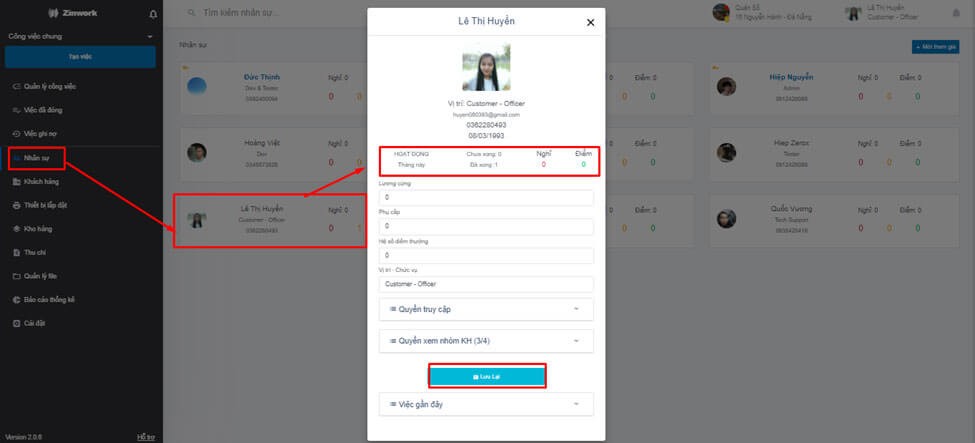 Hỗ trợ quản lý, cộng tác nhân sự cực kỳ hiệu quả