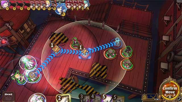 Hệ thống cốt lõi của Zoldout là thanh hành động và mức tiêu thụ thẻ