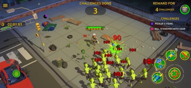 Bắn súng tiêu diệt đám zombie đông đảo trong game Zombie Blast Crew
