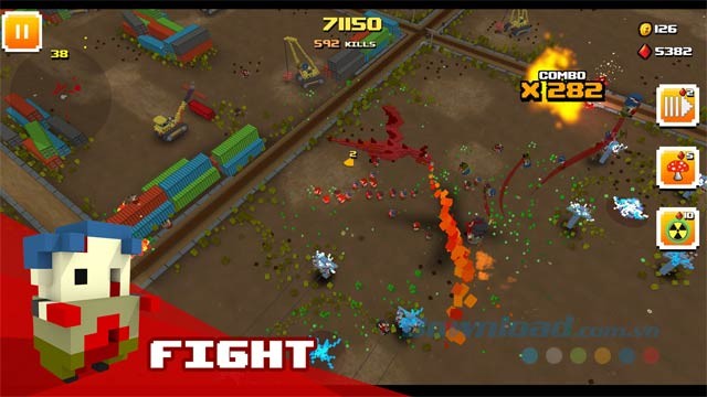 Chiến đấu với hệ thống vũ khí đa dạng