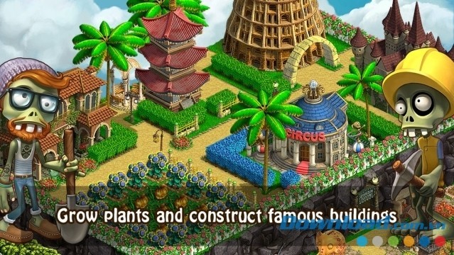 Trồng cây và xây dựng hòn đảo