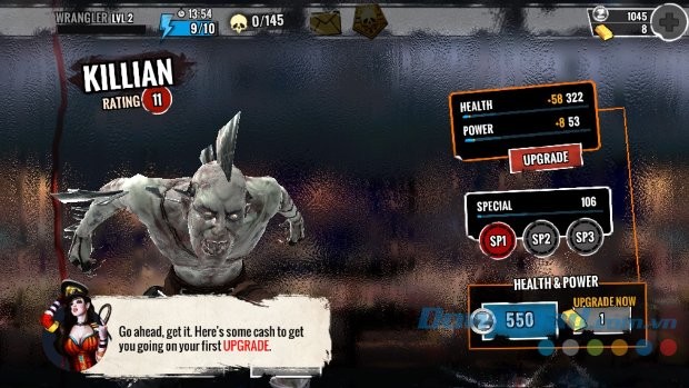 Nâng cấp kỹ năng nhân vật