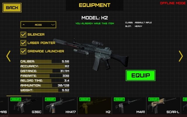 Sở hữu và nâng cấp các loại vũ khí tối tân