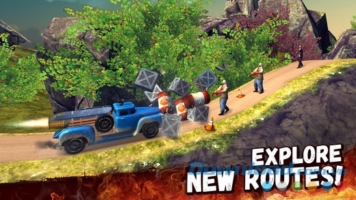 Lái xe trên nhiều cung đường đầy rẫy nguy hiểm Zombie Derby 2 cho iOS