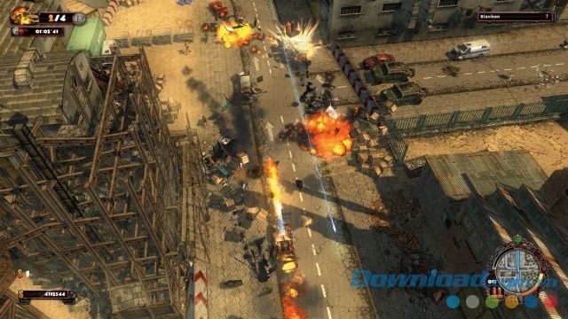 Điều khiển các loại phương tiện hầm hố trong game hành động lái xe Zombie Driver HD cho máy tính