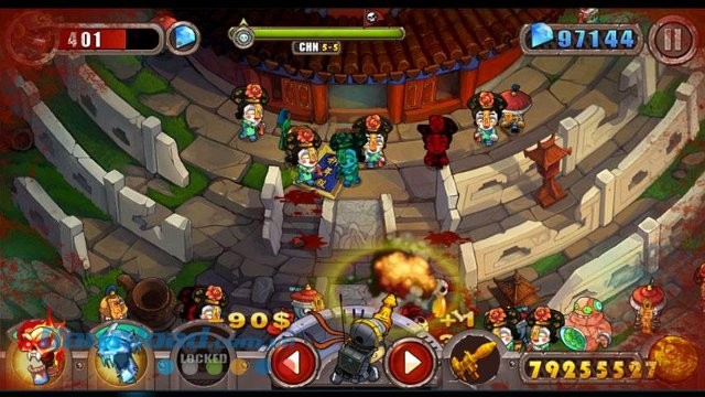 Giao diện game Zombie Evil