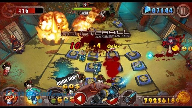 Diệt xác sống trong game Zombie Evil
