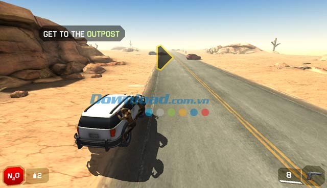 Sự kết hợp của game zombie và game đua xe trong Zombie Highway 2