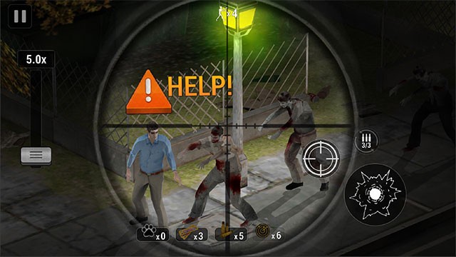 Zombie Hunter là game FPS tiêu diệt zombie trong thành phố