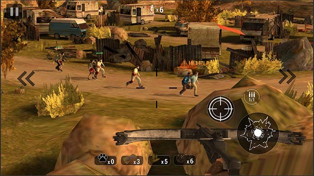 Săn tìm zombie trong thành phố, công viên giải trí, bến cảng, khu cắm trại... của Zombie Hunter game