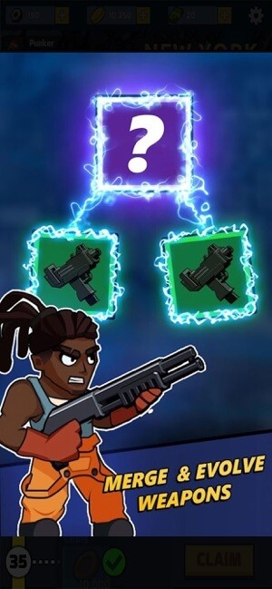 Zombie Idle Defense cho iOS có nhiều vũ khí