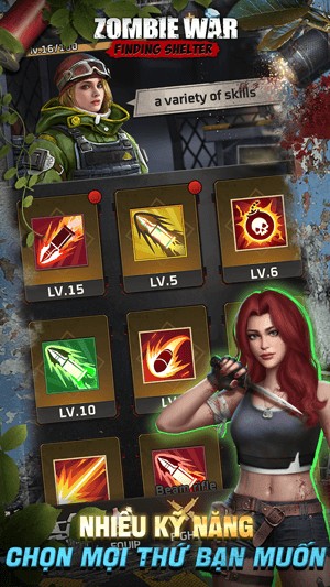 Nhiều kỹ năng cho bạn lựa chọn