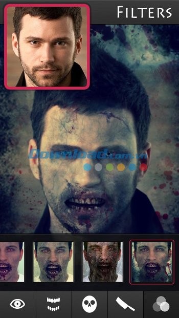 ZombieBooth 2 cung cấp nhiều bộ lọc ảnh ấn tượng