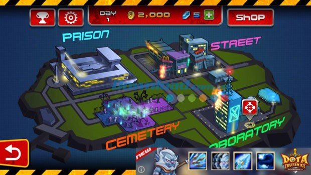 Bản đồ game ZombieDiary