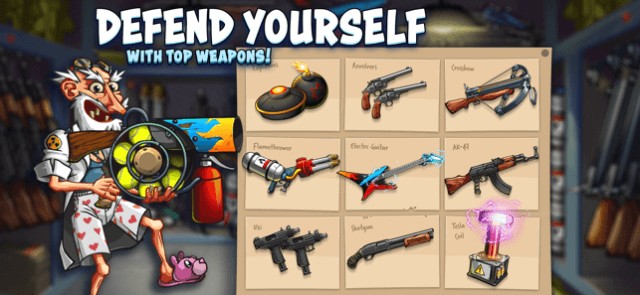 Vô số vũ khí khác nhau cho bạn sử dụng